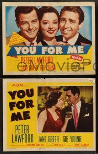 8k481 YOU FOR ME 8 LCs '52 should pretty Jane Greer marry Peter Lawford or Gig Young, money or love