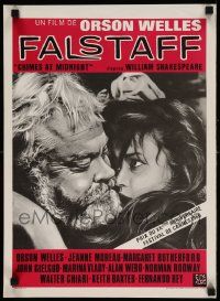 8m039 CHIMES AT MIDNIGHT Belgian '66 Campanadas a Medianoche, Welles as Shakespeare's Falstaff
