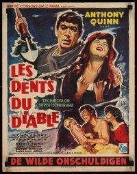 8m197 SAVAGE INNOCENTS Belgian '61 Ray, different art of Eskimo Anthony Quinn d'apres Yves Thos!