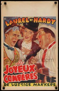 8m225 THEM THAR HILLS Belgian R50s great different art of Laurel & Hardy w/sexy Mae Busch!