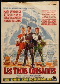 8m226 THREE CORSAIRS Belgian '53 different art of swashbucklers Marc Lawrence & Ettore Manni!