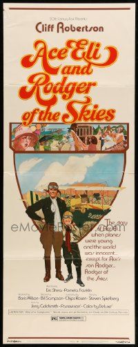 8m535 ACE ELI & RODGER OF THE SKIES insert '72 pilot Cliff Robertson, written by Steven Spielberg!