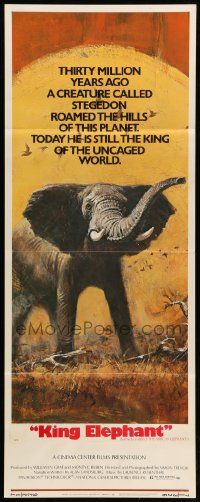8m540 AFRICAN ELEPHANT insert '71 great artwork of the King Elephant in Africa!