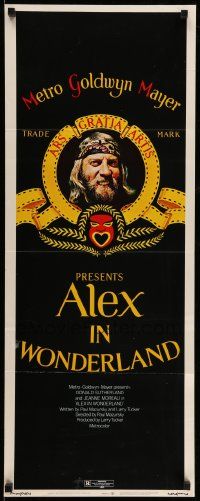 8m542 ALEX IN WONDERLAND insert '71 image of Donald Sutherland in MGM logo parody!