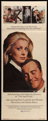 8m554 APRIL FOOLS insert '69 Jack Lemmon & Catherine Deneuve are married but not to each other!