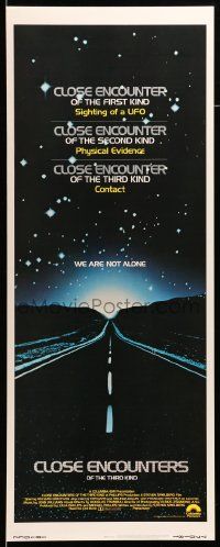 8m608 CLOSE ENCOUNTERS OF THE THIRD KIND int'l insert '77 Steven Spielberg sci-fi classic!