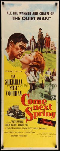 8m613 COME NEXT SPRING insert '56 Ann Sheridan & Steve Cochran in the warmest happiest picture!
