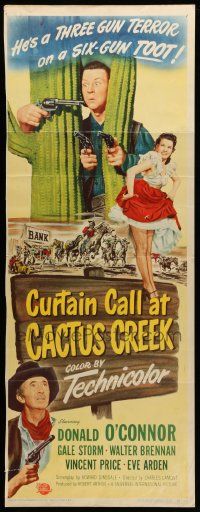 8m625 CURTAIN CALL AT CACTUS CREEK insert '50 Donald O'Connor, Gale Storm