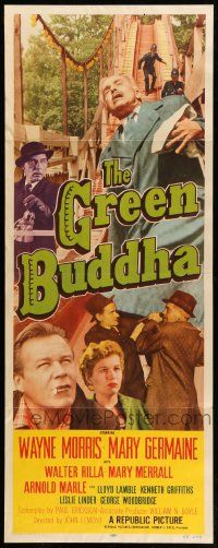 8m680 GREEN BUDDHA insert '55 Wayne Morris, Mary Germaine, English crime, cool images!