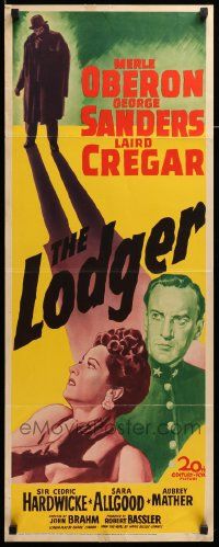 8m769 LODGER insert '43 Laird Cregar as Jack the Ripper, sexy Merle Oberon, George Sanders!