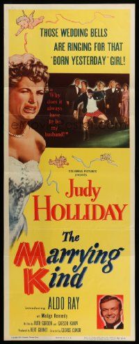 8m802 MARRYING KIND insert '52 wedding bells are ringing for pretty bride Judy Holliday!