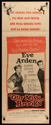 8m855 OUR MISS BROOKS insert '56 school teacher Eve Arden is making passes after classes!