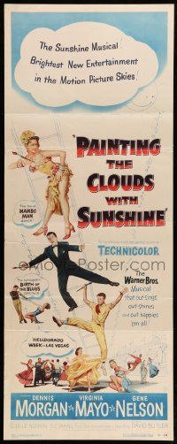 8m861 PAINTING THE CLOUDS WITH SUNSHINE insert '51 Dennis Morgan, sexy Virginia Mayo, Gene Nelson