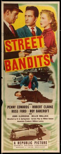 8m957 STREET BANDITS insert '51 Penny Edwards, Robert Clarke & Roy Barcroft in a crime thriller!