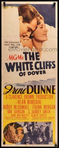 8m991 WHITE CLIFFS OF DOVER insert '44 Irene Dunne & Alan Marshal in the greatest love story!