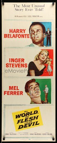 8m999 WORLD, THE FLESH & THE DEVIL insert '59 Inger Stevens between Harry Belafonte & Mel Ferrer!