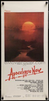 8m267 APOCALYPSE NOW Italian locandina '79 Francis Ford Coppola, art of helicopters over jungle!
