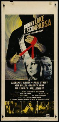 8m289 BUNNY LAKE IS MISSING Italian locandina '66 directed by Otto Preminger, art by Kerfyser!