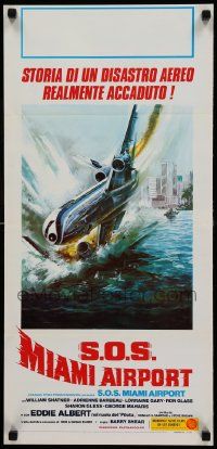 8m309 CRASH OF FLIGHT 401 Italian locandina '78 William Shatner, different airplane crash art!