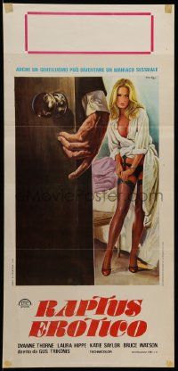 8m332 EAGER BEAVERS Italian locandina '75 x-rated, The Swinging Barmaids, art by Enzo Sciotti!