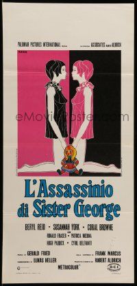 8m400 KILLING OF SISTER GEORGE Italian locandina '69 Robert Aldrich, different sexy art by Gero!