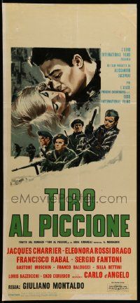 8m454 PIGEON SHOOT Italian locandina '61 Eleonora Rossi Drago, completely different artwork!