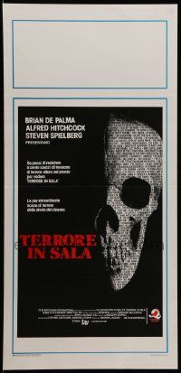 8m494 TERROR IN THE AISLES Italian locandina '84 cool, different close up skull image!