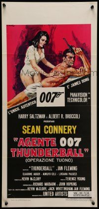 8m501 THUNDERBALL Italian locandina R71 art of Sean Connery as James Bond 007 by Averado Ciriello!