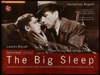 8p650 BIG SLEEP British quad R90s Humphrey Bogart, sexy Lauren Bacall, Howard Hawks