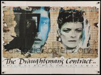8p660 DRAUGHTSMAN'S CONTRACT British quad '83 directed by Peter Greenaway, cool artwork!