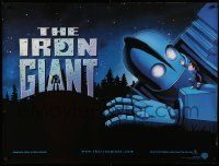 8p671 IRON GIANT DS British quad '99 animated modern classic, cool cartoon different robot artwork!