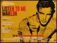 8p685 LISTEN TO ME MARLON DS British quad '15 the definitive Brando in his own words!