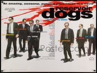 8p704 RESERVOIR DOGS DS British quad '92 Quentin Tarantino, Keitel, Buscemi, Penn, NSS version!