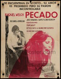 8p005 BELOVED Colombian poster '78 sexy Raquel Welch swimming with lover!
