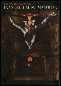 8p069 GOSPEL ACCORDING TO ST. MATTHEW Czech 11x16 '67 Il Vangelo secondo Matteo, Vyletal art!