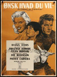 8p172 KID FOR TWO FARTHINGS Danish '56 art of sexy Diana Dors, directed by Carol Reed!