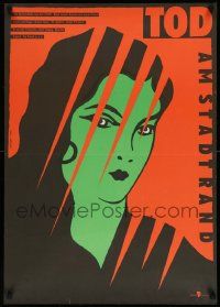 8p627 RADIKALNI REZ East German 23x32 '83 Dusan Klein, different wild M. Clouis art of woman!