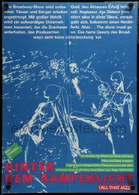 8p553 ALL THAT JAZZ East German 16x23 '83 Scheider & Lange in Bob Fosse musical, different art!