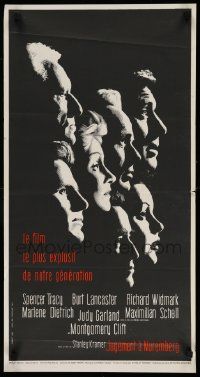 8p502 JUDGMENT AT NUREMBERG French 16x30 '61 Spencer Tracy, Judy Garland, Lancaster, Dietrich!