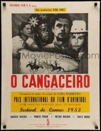 8p512 CANGACEIRO French 20x26 '53 Lima Barreto's O Cangaceiro, Brazilian western, J. Koutachy