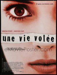 8p526 GIRL, INTERRUPTED French 16x21 '00 super close-up of mental patient Winona Rider!