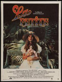 8p543 PRETTY BABY French 16x21 '78 directed by Louis Malle, young Brooke Shields with doll!