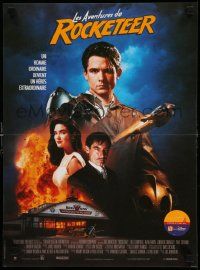 8p544 ROCKETEER French 15x20 '91 Bill Campbell in title role, sexy Jennifer Connelly, Dalton!