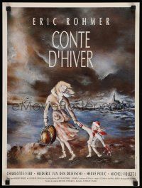 8p546 TALE OF WINTER French 16x21 '92 Eric Rohmer's Conte d'hiver, art by Very and Kilimandjaro!