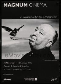 8p129 MAGNUM CINEMA museum German '95 film photography, Alfred Hitchcock with bird on a cigar!