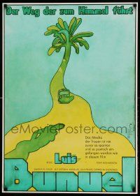 8p142 SUBIDA AL CIELO German '72 directed by Luis Bunuel, cool different art of island by Hillmann