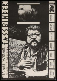 8p002 FASSBINDER FILMJEI A MOZIKBAN Hungarian 23x33 '90 different image and art by Romvari!