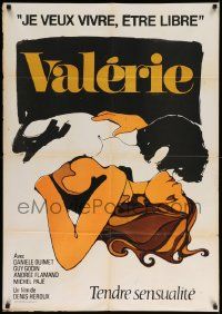 8p211 VALERIE export French language Italian 1sh '69 Danielle Ouimet, Guy Godin, sexy artwork!
