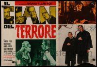 8p248 COMEDY OF TERRORS Italian 18x27 pbusta '70 Boris Karloff, Lorre, Vincent Price, Rathbone!