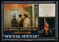 8p258 NEW YORK NEW YORK Italian 18x26 pbusta '77 Robert De Niro, Liza Minnelli, Martin Scorsese!